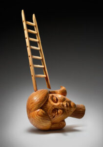 YAM Auction: Kristen Cliffel, Unfinished Dreams, 2013, low fire clay, glaze, and wood