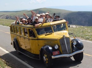 Explore the Beartooth Hwy. aboard antique yellow buses