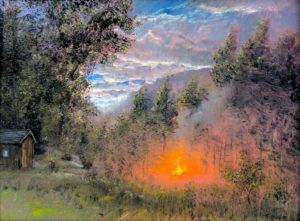 Nicholas Oberling, "Burning Leaves"