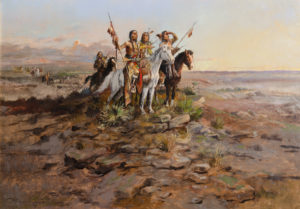 C.M. Russell: “Approach of White Men"