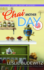 Pepper Reece probes murder while juggling a troubled employee, her mother’s house hunt, and a fisherman who’s set his hook for her in Bigfork author Leslie Budewitz’s latest mystery, Chai Another Day. 