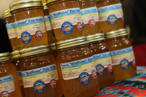 Honey, made by local bees buzzing among wildflowers, is among the Made in Montana wares.