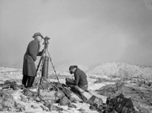 Dave Piper and Gus McLeod surveying the "Richest Hill on Earth," ca. 1943