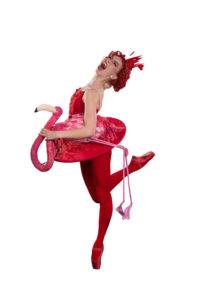 Lizzie Johnson is the Queen Of Hearts 9with attitude!) in Queen City Ballet's Alice in Wonderland. 