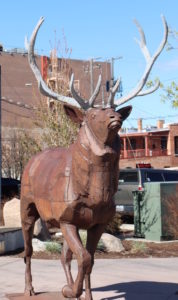 Bill Ohrmann's life-size "Elk" is part of an outdoor exhibit at the Missoula Art Park.