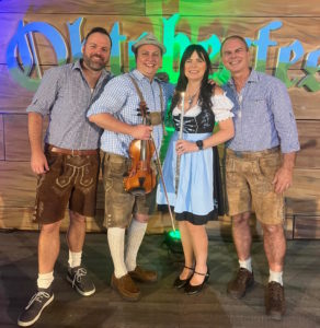 Europa – a popular band specializing in European and German folk music, entertains during week one of the Oktoberfest. 