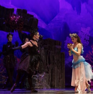 Marina is about to sip from a poisonous cup in Montana Ballet's 2019 production of The Little Mermaid.