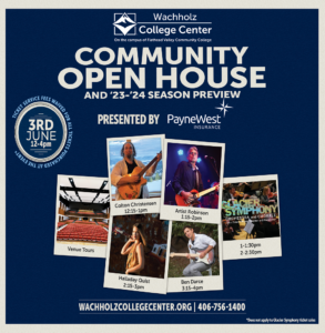 The Wachholz Center is open noon-4 p.m. June 3 for an open house with live music. 