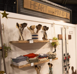 Heart and Hand shares kitchen tools and home good items at the Bozeman MADE fair.  