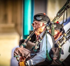 The Celtic Dragon Pipe Band bring traditional Irish music to Missoula's Fáilte Montana Irish Festival.