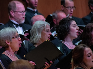 Members of the Glacier Chorale sing “With Joy Together,” Nov. 2.