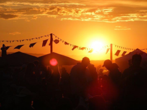 Sunset at Red Ants Pants Festival