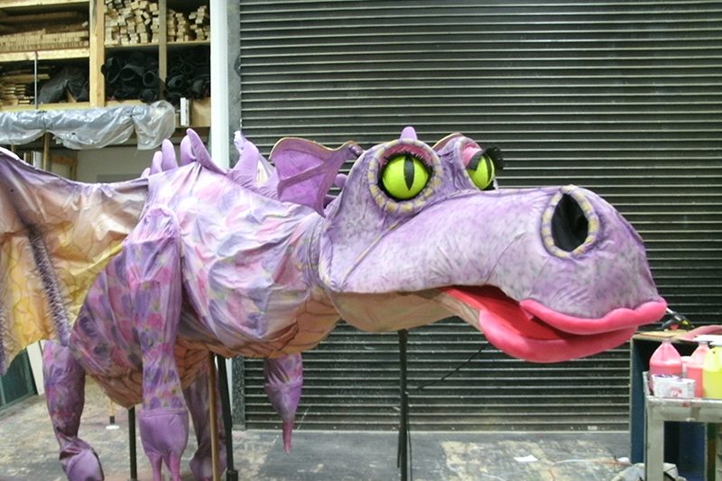 The end result of Leslie's dragon...