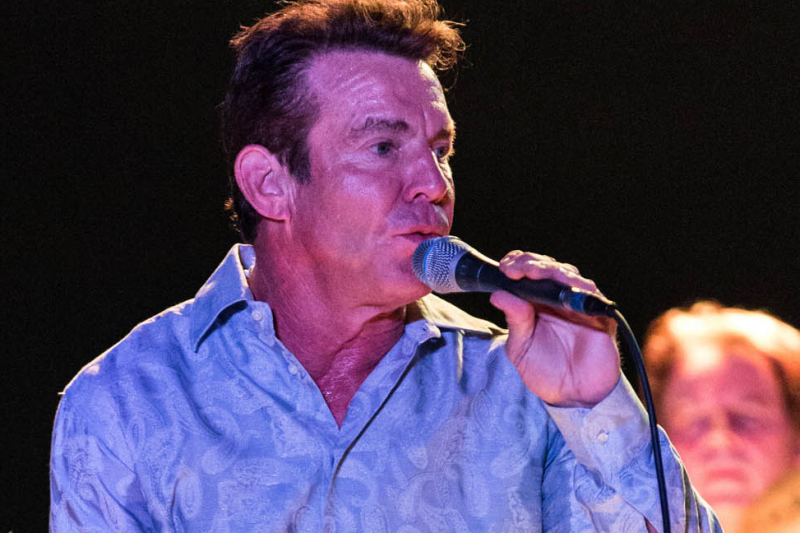 Actor-turned-rocker Dennis Quaid and his band, The Sharks, take the stage Sunday. 
