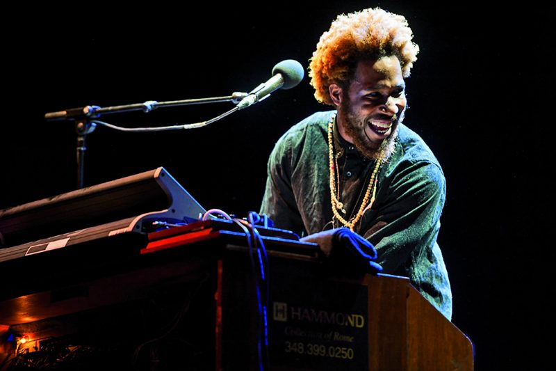 Cory Henry, a Grammy-winning B3 organist/keyboardist, performs during the opening concert Aug. 28. 