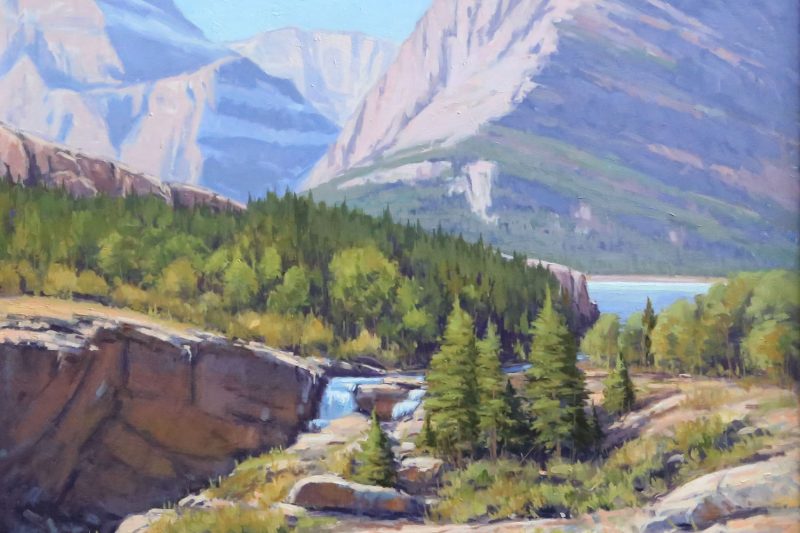 Thomas English's “Swift Current Valley” is  part of Shadows of the Past Art Auction. 