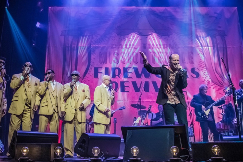Mission Temple Fireworks Revival featuring Paul Thorn and band and the Blind Boys of Alabama rocks the stage Friday. 