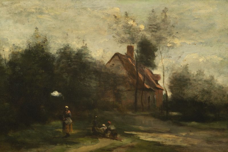 Scene near Douai, Children byJean-Baptiste-Camille Corot