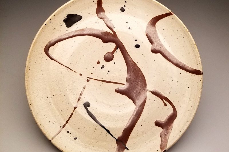 Platter by Warren MacKenzie (a noted Minnesota potter who recently passed away) was donated by Julia Galloway. 