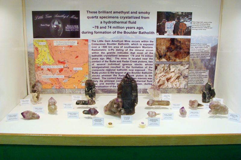 Display reveals the origins of Amethysts.