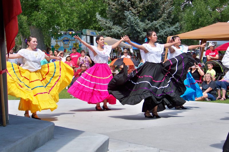 Los Guadalupanos deliver authentic Mexican dance during the Fiesta. 