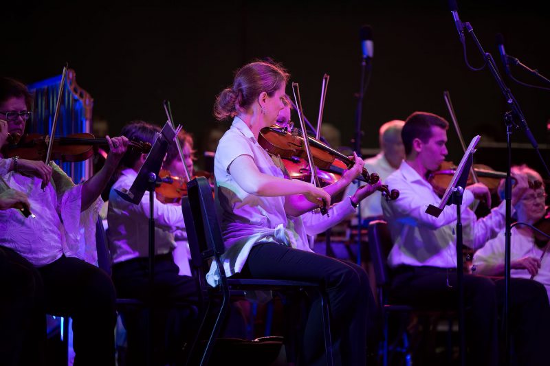 The Helena Symphony Orchestra performs in the 16th annual Symphony Under the Stars. 