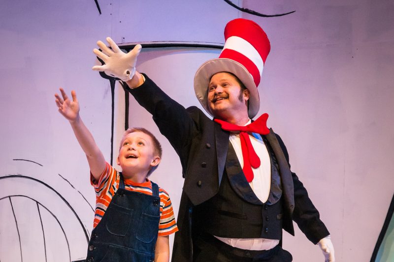 Ian McLean is JoJo (a role he shares with his sister Alexa) and Jon Bell is the Cat in the Hat in Seussical.