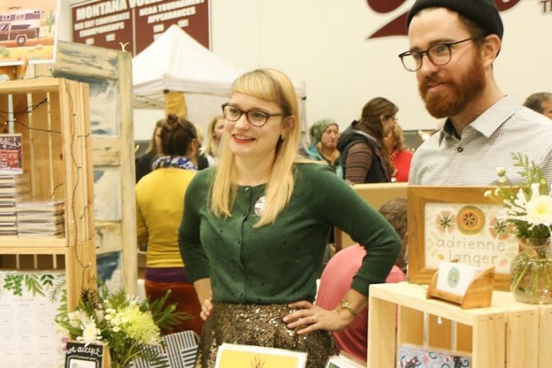 Shoppers check out the wares of Adrienne Langer at last year's Missoula MADE fair.