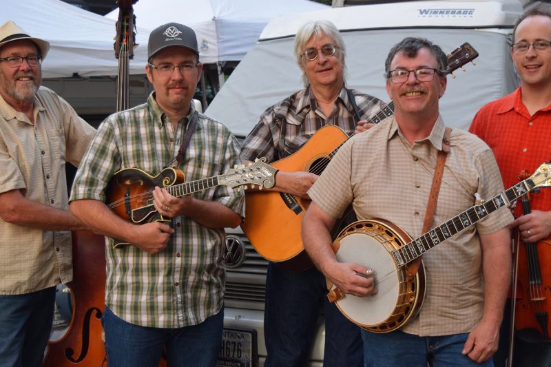 Lochwood joins other local bluegrass bands at Free Cycles. 