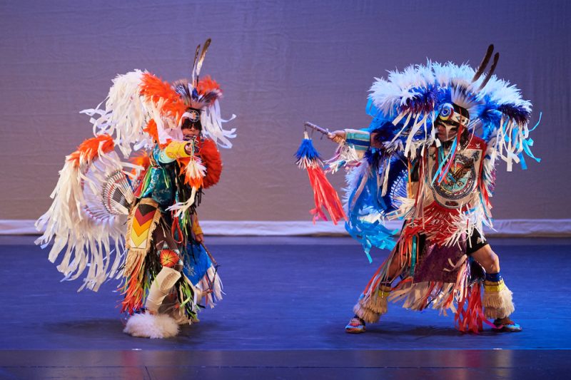Native dancers take the stage for Ballet Beyond Borders Gala at the Dennison Theatre on the University of Montana campus.