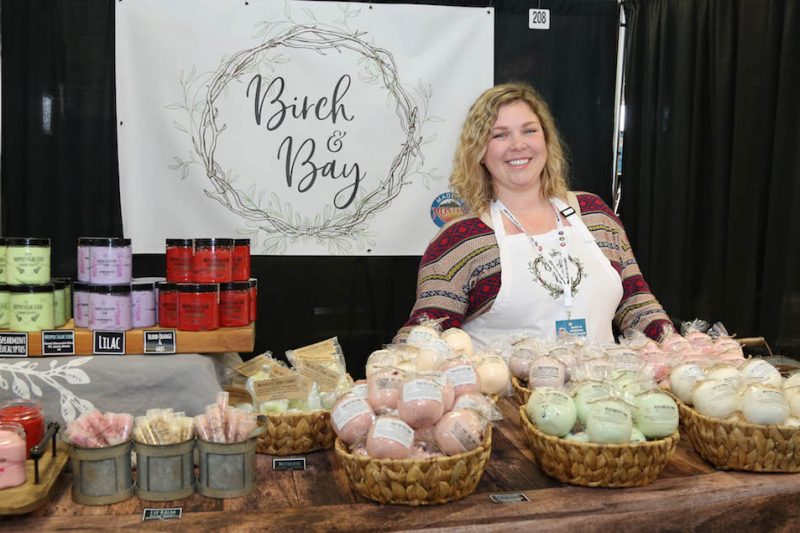 Birch and Bay's bath and body products reflect the owner's 