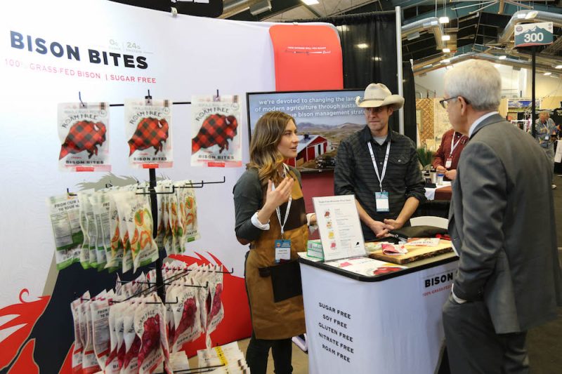 The Made in Montana Tradeshow (now open to registered buyers only) includes tempting Bison Bites.