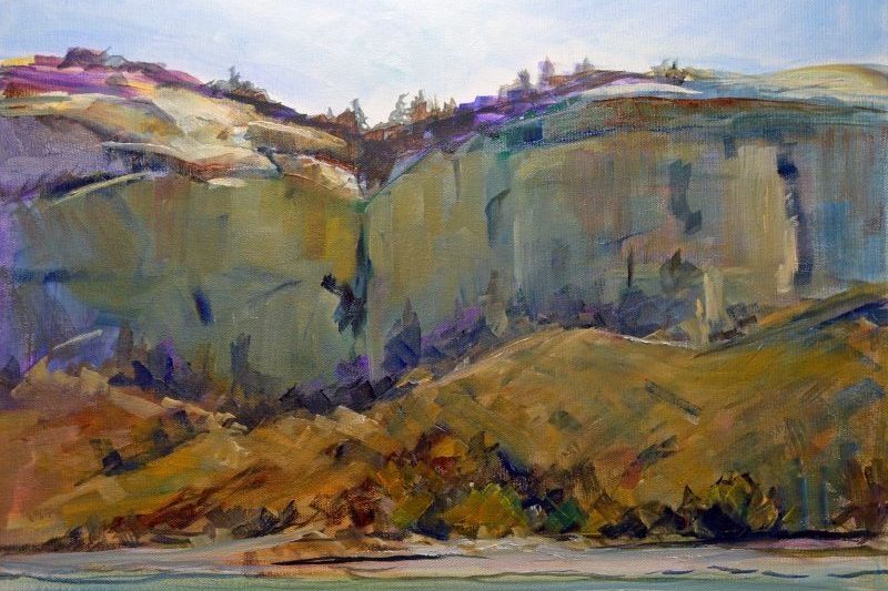 Pastel landscape of the Yellowstone River is part of the 2021 Art in the Beartooths. 