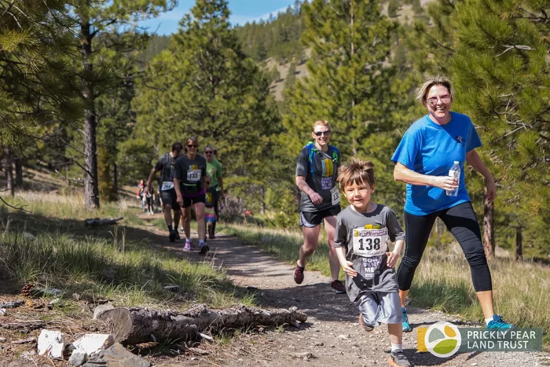 Runners take to the trail for Prickly Pear Land Trust's annual Don't Fence Me In. 