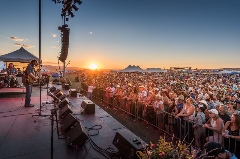 The remarkable landscape of central Montana provides a stunning backdrop for the Red Ants Pants Music Festival. 