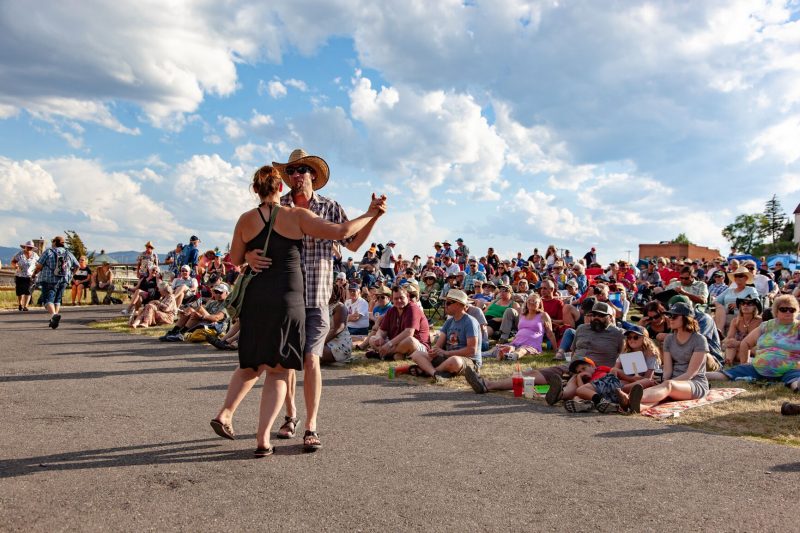 Dancing is encouraged at the Montana Folk Festival!