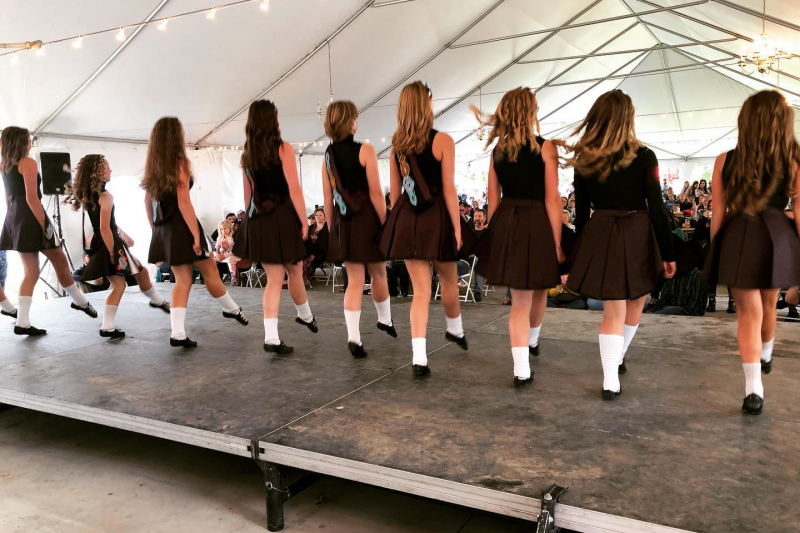 The Missoula Irish Dancers (shown here last summer in Hamilton) add a sprightly note to the Fáilte Montana Festival.