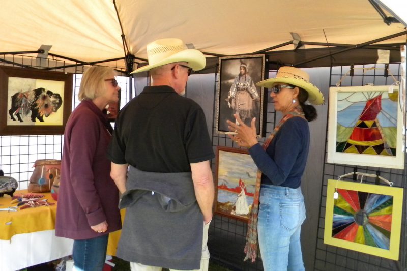 Labor Day Arts Fair in Red Lodge offers ample opportunities to meet and mingle with artists.