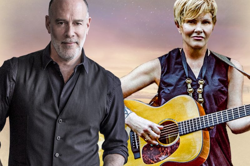 Marc Cohn and Shawn Colvin come together onstage at the Wachholz Center. 