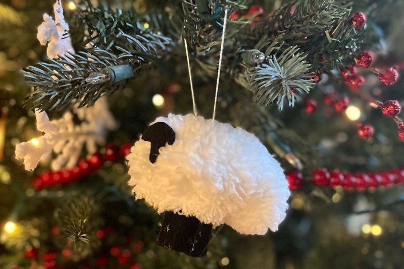 “Wild and Woolly” tree, located in the dining room, was decorated by volunteers from Montana Agri-Women.
