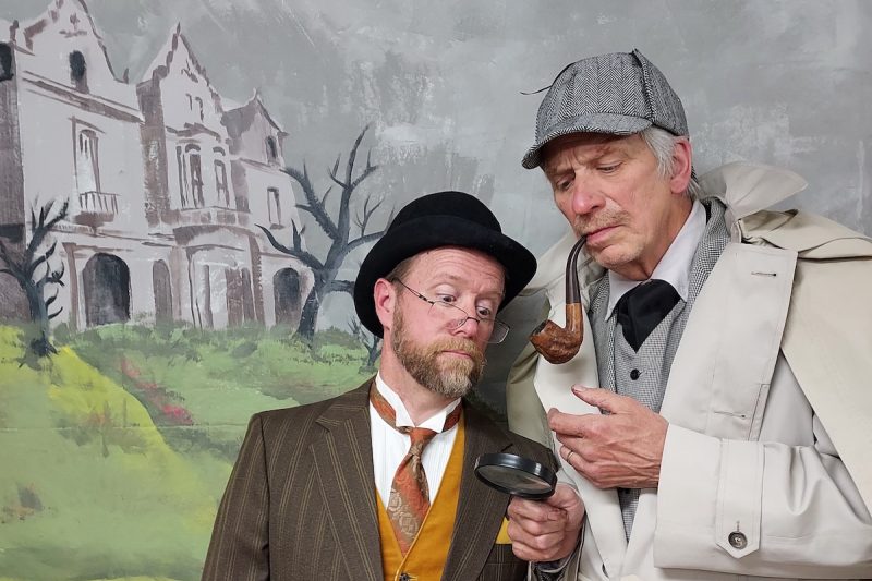 The definitive detectives - Sherlock Holmes (Neal Lewing) and Doctor Watson (Jim Siragusa) – are on the case in Port Polson Players' production of 