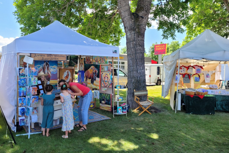 The Depot Center's Festival of the Arts attracts shoppers of all ages.