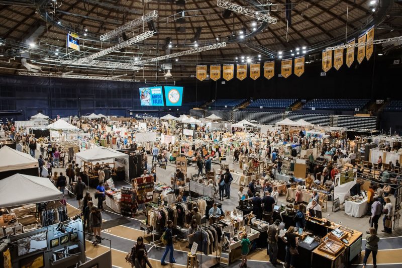 The first of three holiday MADE fairs opens in Bozeman Oct. 18-19 in the circular confines of MSU's Brick Breeden Fieldhouse.