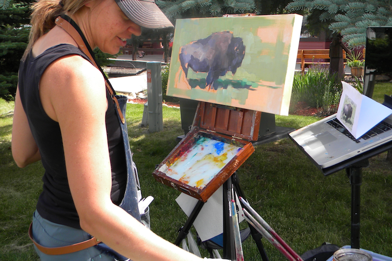 QuickDraw, Blazina paints
